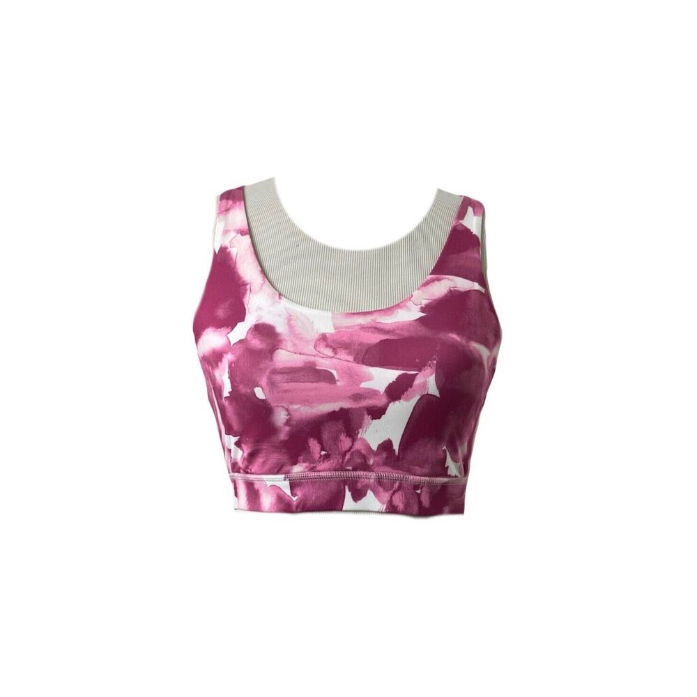 Joe Fresh Women’s Sports Bra Pink Camouflage Active Endurance Size Small